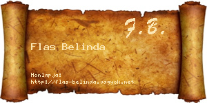 Flas Belinda névjegykártya